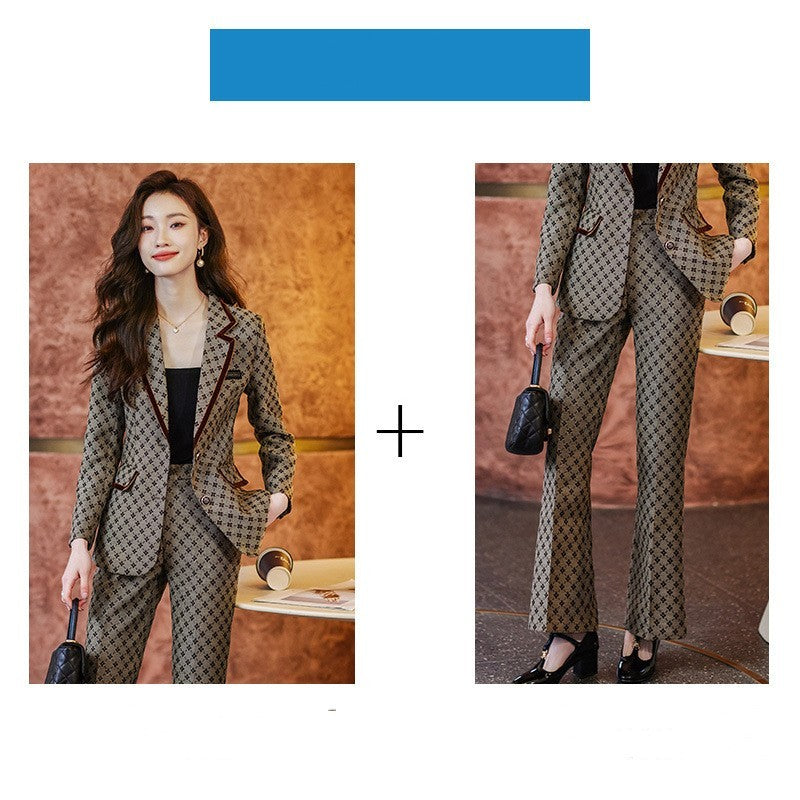 Female Spring And Summer Long-sleeved Women's Black Suit Jacket Slim Formal Wear