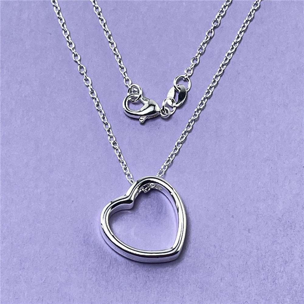 Fashion Temperament Heart Necklace Woman