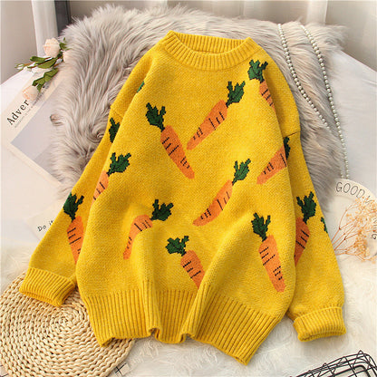 Sweater Female Autumn Winter Outfit Wear  Korean Version