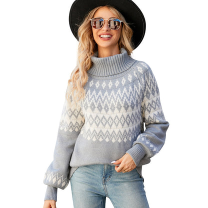 Women's Turtleneck Sweater Outer Wear Female Knitting Sweater